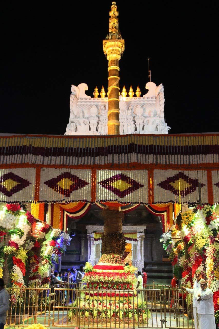 Flower Decorations for  Vaikunka Ekadasi at Tirumala