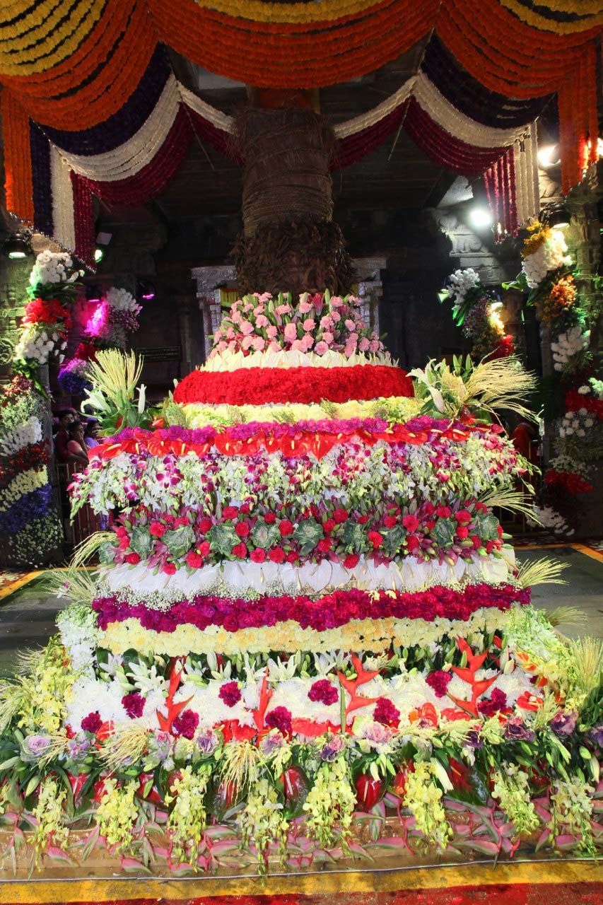 Flower Decorations for  Vaikunka Ekadasi at Tirumala