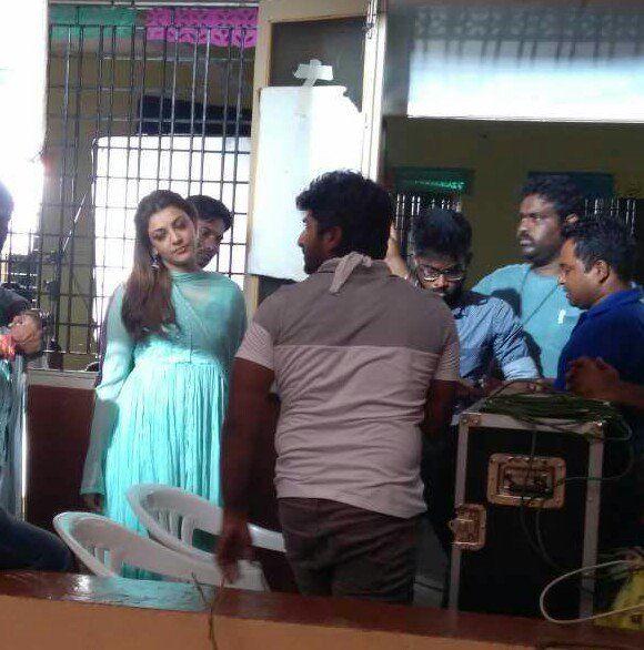 GOES VIRAL: Kajal Agarwal Stills Leaked from MLA Movie Shooting Spot