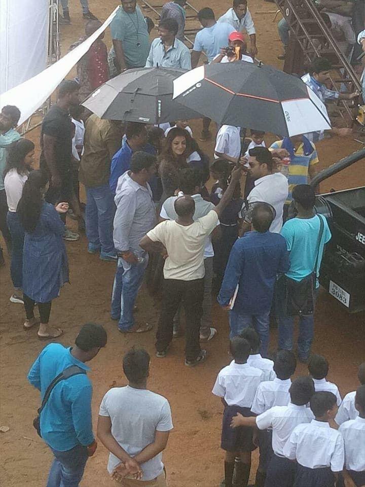 GOES VIRAL: Kajal Agarwal Stills Leaked from MLA Movie Shooting Spot