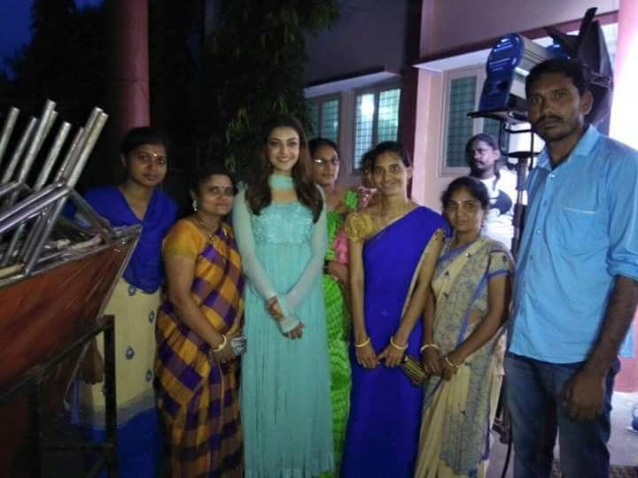 GOES VIRAL: Kajal Agarwal Stills Leaked from MLA Movie Shooting Spot