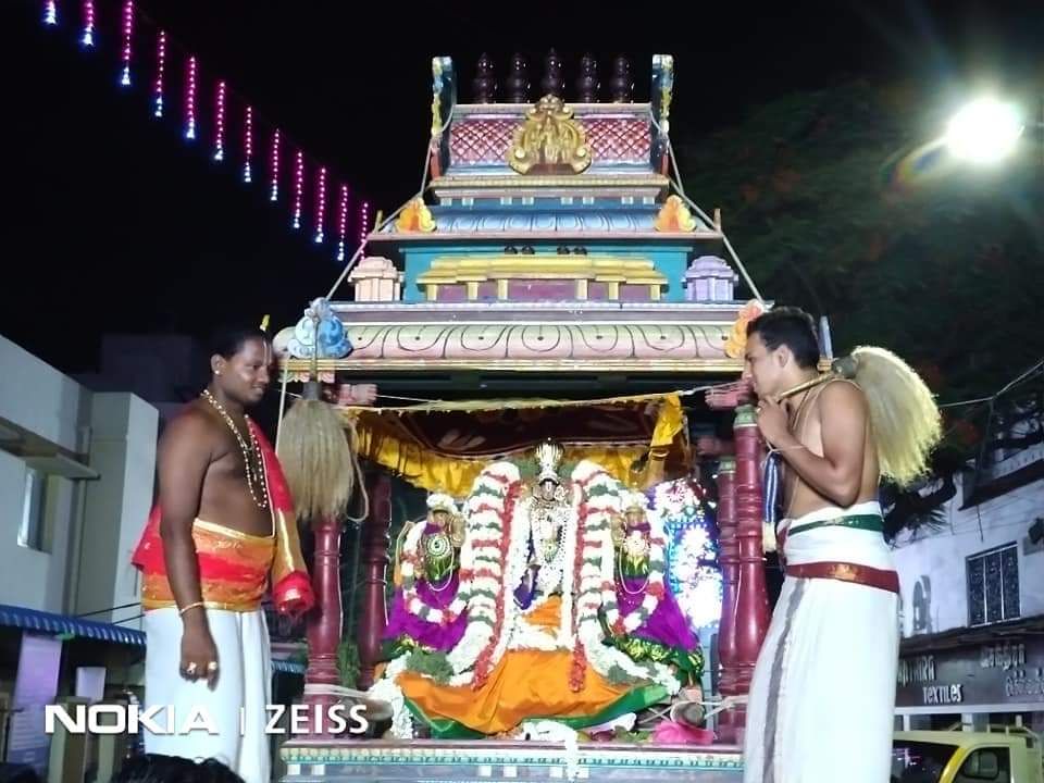 Garudasevai Asthanam at MGR Nagar Prasanna Venkatesa perumal Kovil Chennai 