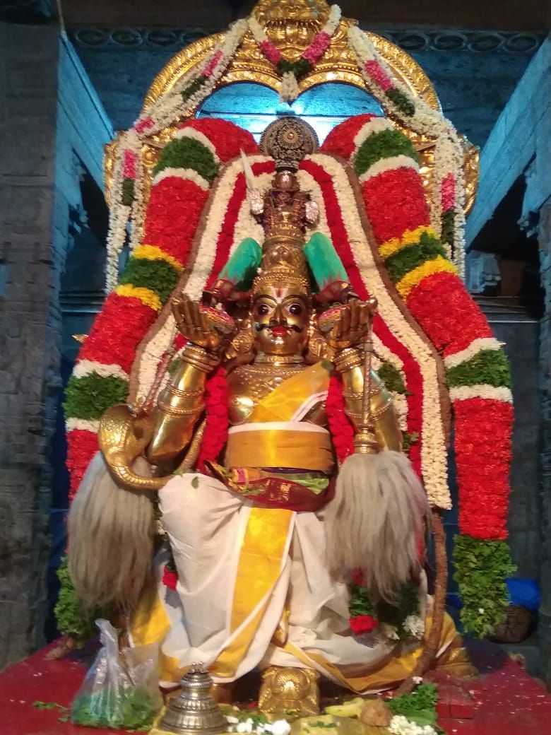 Garudasevai Asthanam at MGR Nagar Prasanna Venkatesa perumal Kovil Chennai 