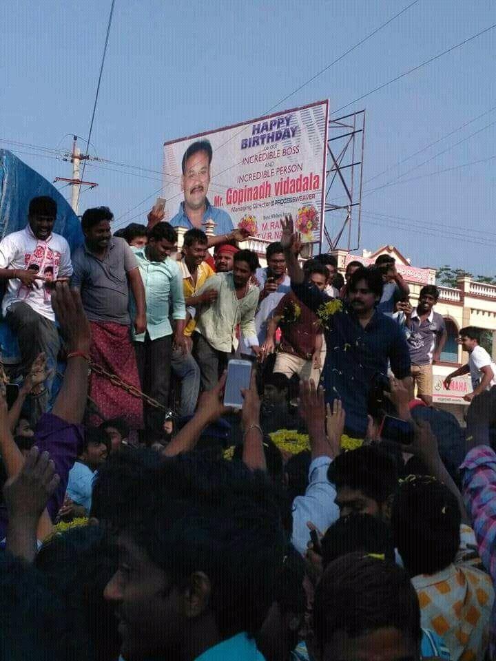 Grand Welcome to Janasena Chief Pawan Kalyan in Ongole Photos