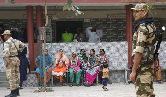 Gujarat Elections 2017 First Phase Polling Photos