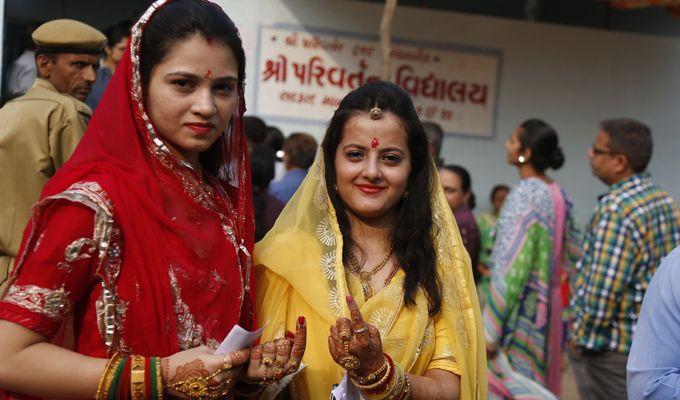 Gujarat Elections 2017 First Phase Polling Photos