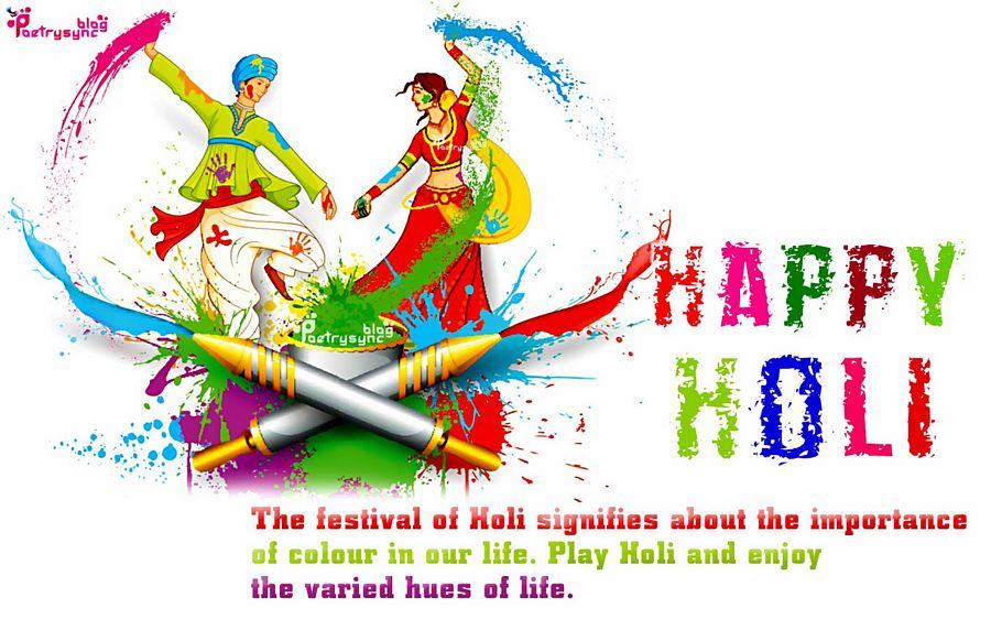 Happy Holi Festival 2017 Wishes & Quotes