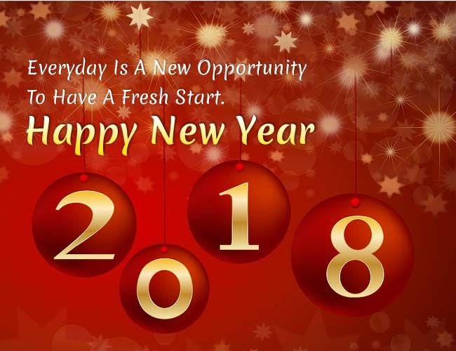 Happy New Year 2018 Wishes, Quotes & Greeting Cards Photos