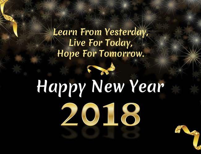 Happy New Year 2018 Wishes, Quotes & Greeting Cards Photos