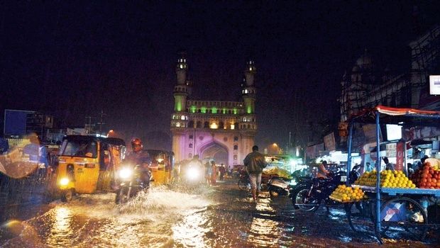 Heavy Rain in Hyderabad City Photos