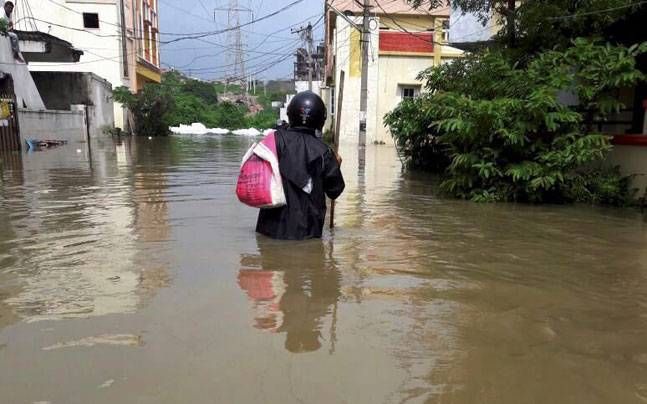 Heavy Rain in Hyderabad City Photos