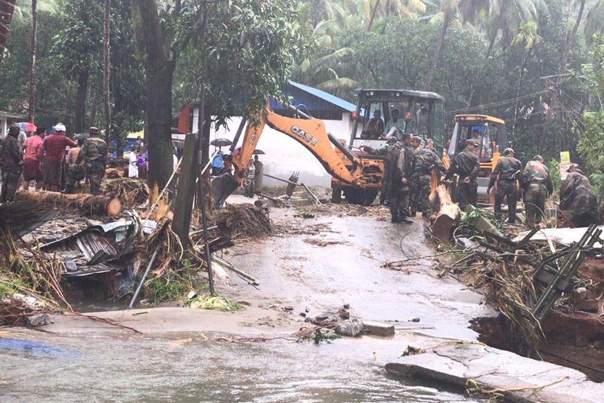 Heavy rains and floods devastate normal lives of Kerala, houses washed away