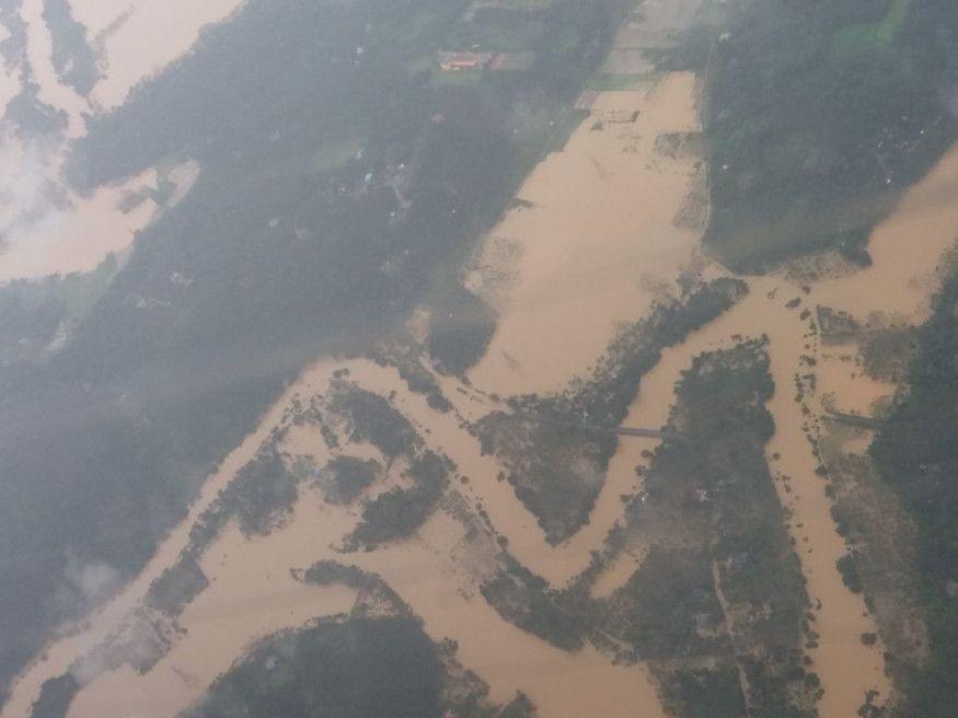 Heavy rains and floods devastate normal lives of Kerala, houses washed away