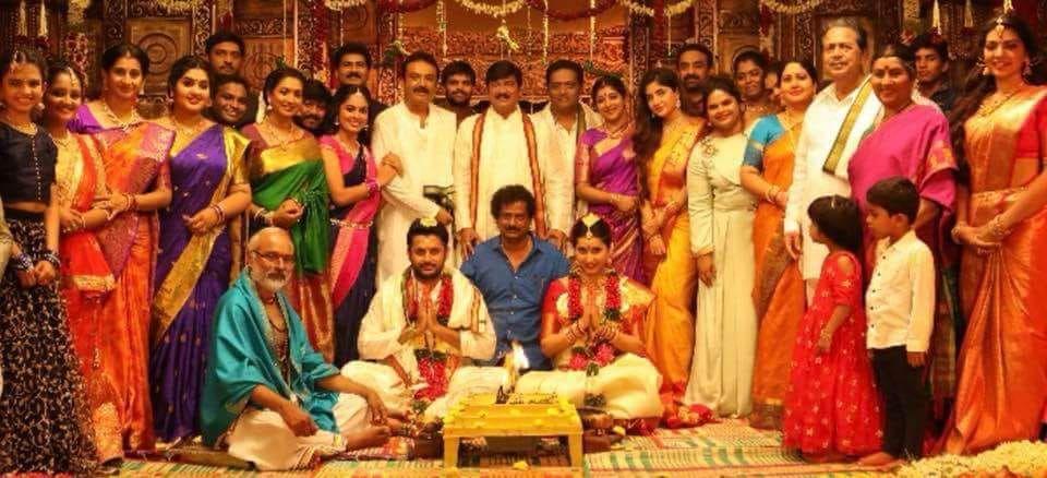 Here are the beautiful working stills from Srinivasa Kalyanam