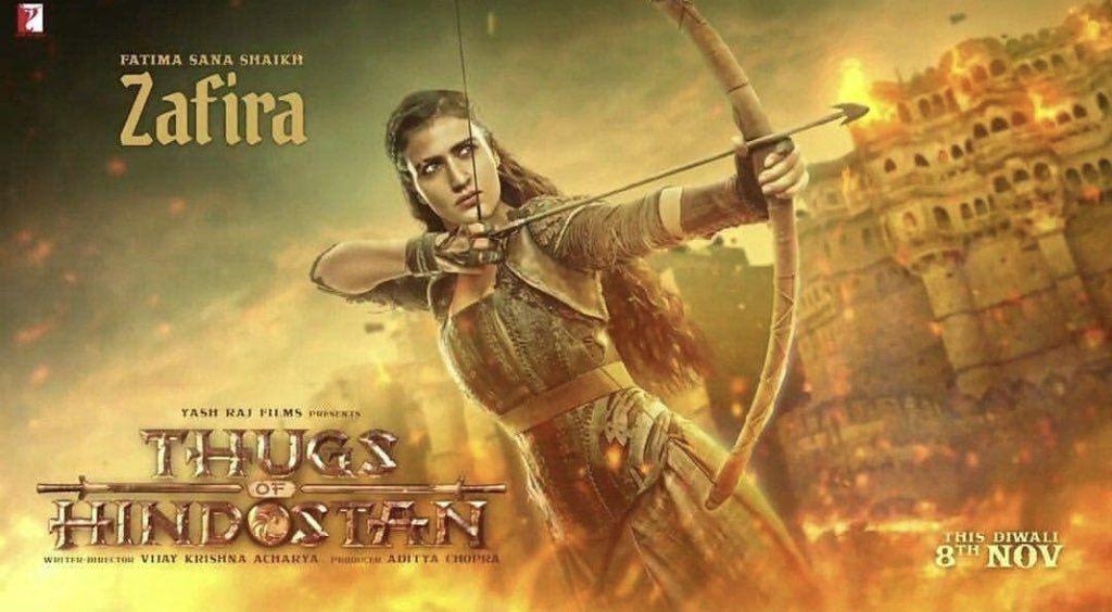 Here’s Fatima Sana Shaikh as Zafira in the second poster of Thugs Of Hindostan