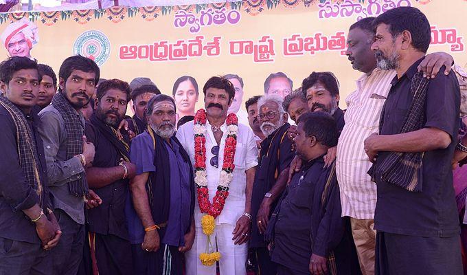 Hero Nandamuri Balakrishna Plays Cricket in Anantapur Photos