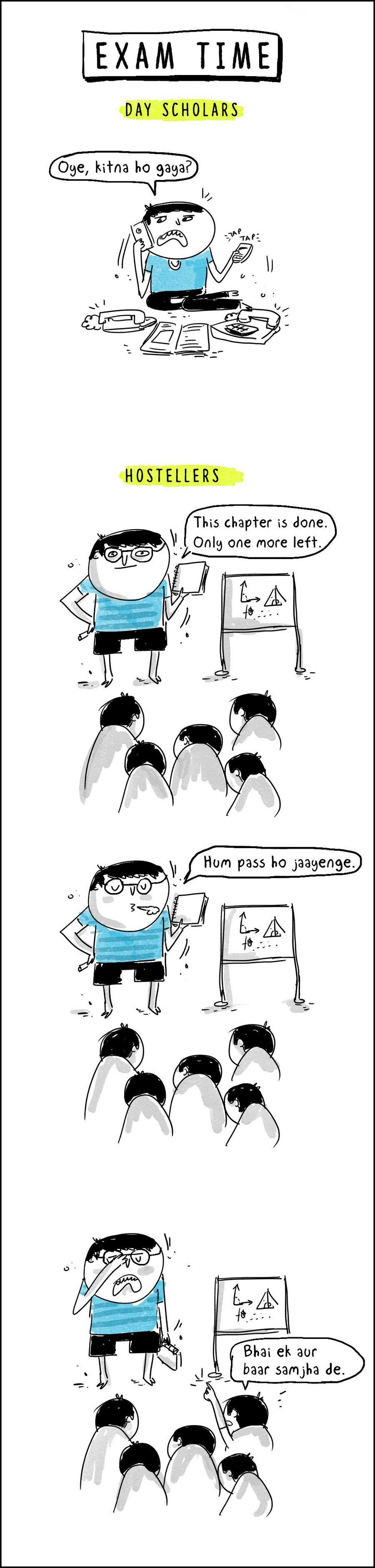 Hilarious Comics: Differences Between Life As A Hosteller & Life As A Day Scholar