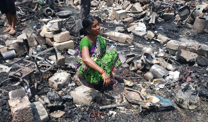 Huge Fire Accident At Madhapur Photos