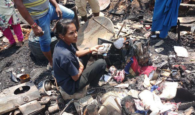 Huge Fire Accident At Madhapur Photos