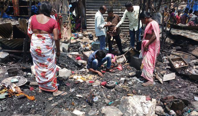 Huge Fire Accident At Madhapur Photos