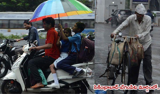 Hyderabad: Heavy rains lashes the city