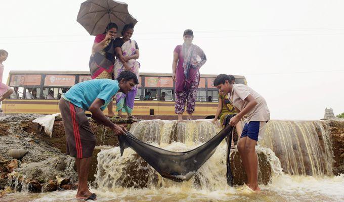 In Pictures: Chennai Struggles as Heavy Rains Lash City