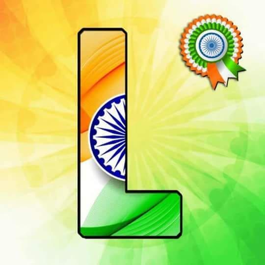 Independence Day Indian Alphabet Flag letters Tiranga Profile Pictures