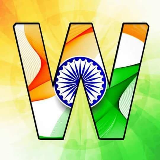 Independence Day Indian Alphabet Flag letters Tiranga Profile Pictures