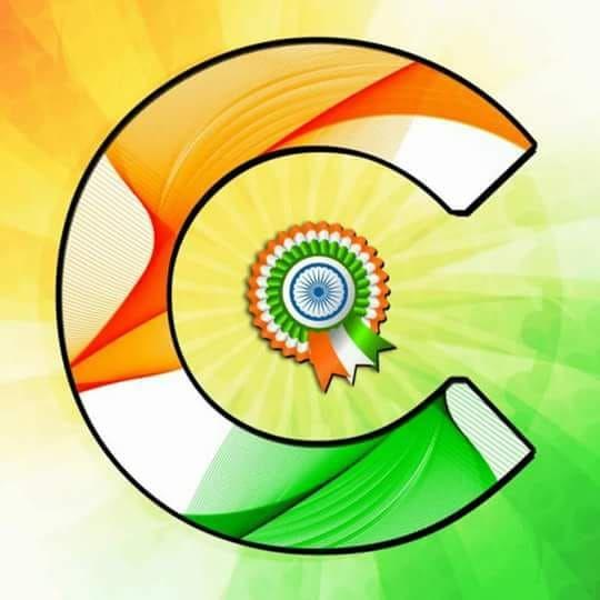 Independence Day Indian Alphabet Flag letters Tiranga Profile Pictures