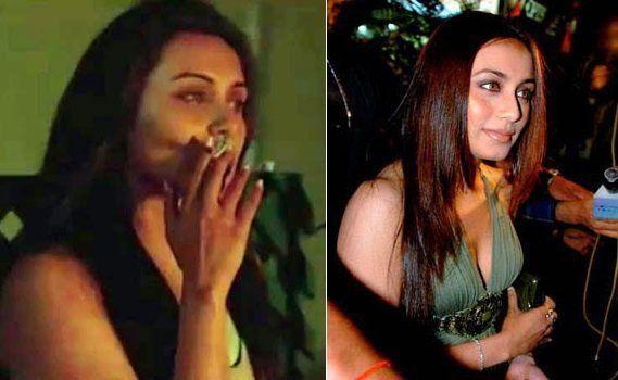 Indian Actress Caught Smoking & Drinking in Real Life Photos