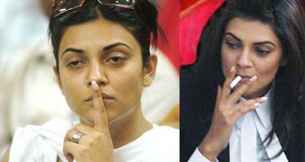 Indian Actress Caught Smoking & Drinking in Real Life Photos