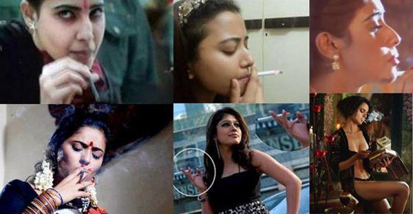Indian Actresses Caught Smoking in Real Life Photos