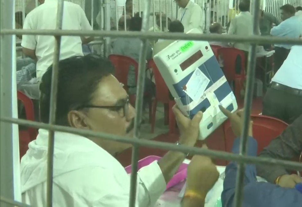 Inside vote counting center at Bhopal