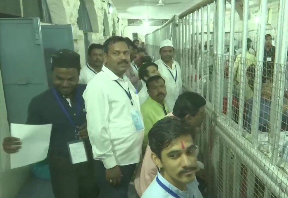 Inside vote counting center at Bhopal
