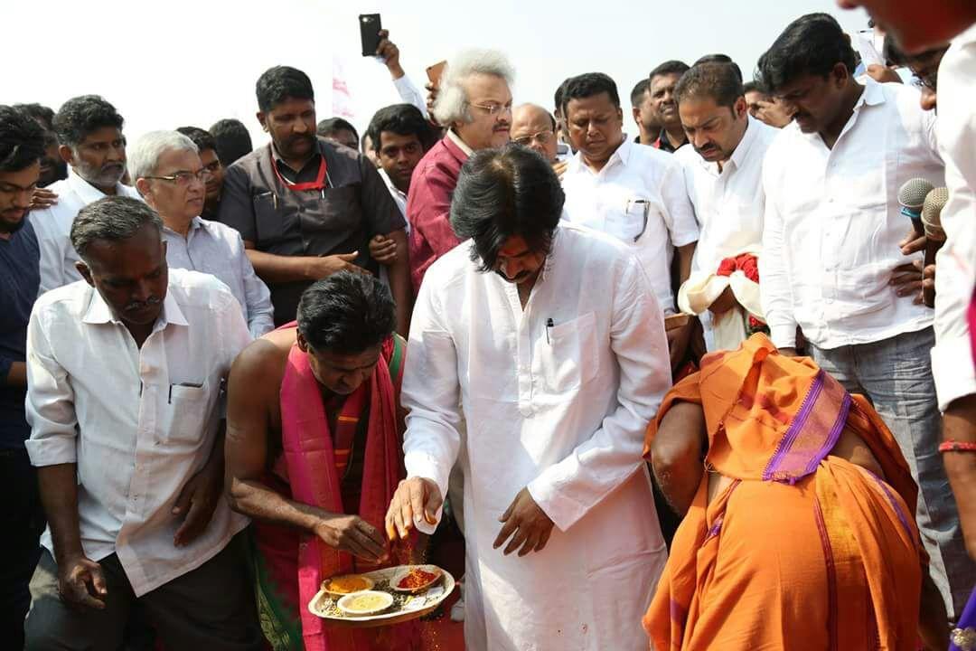 JanaSena Anantapur Party office Bhoomi Puja Photos