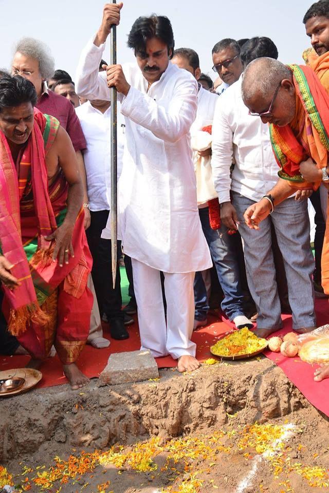 JanaSena Anantapur Party office Bhoomi Puja Photos