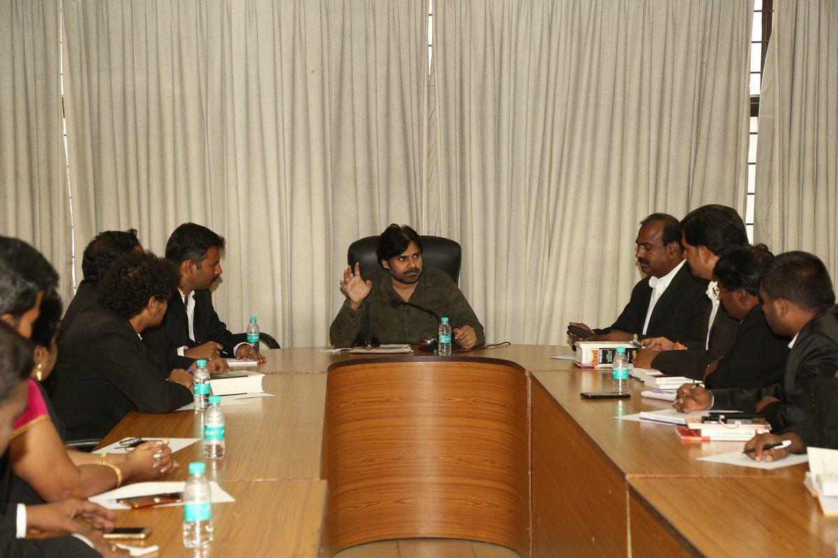 JanaSena Chief Pawan Kalyan Meeting with Advocates
