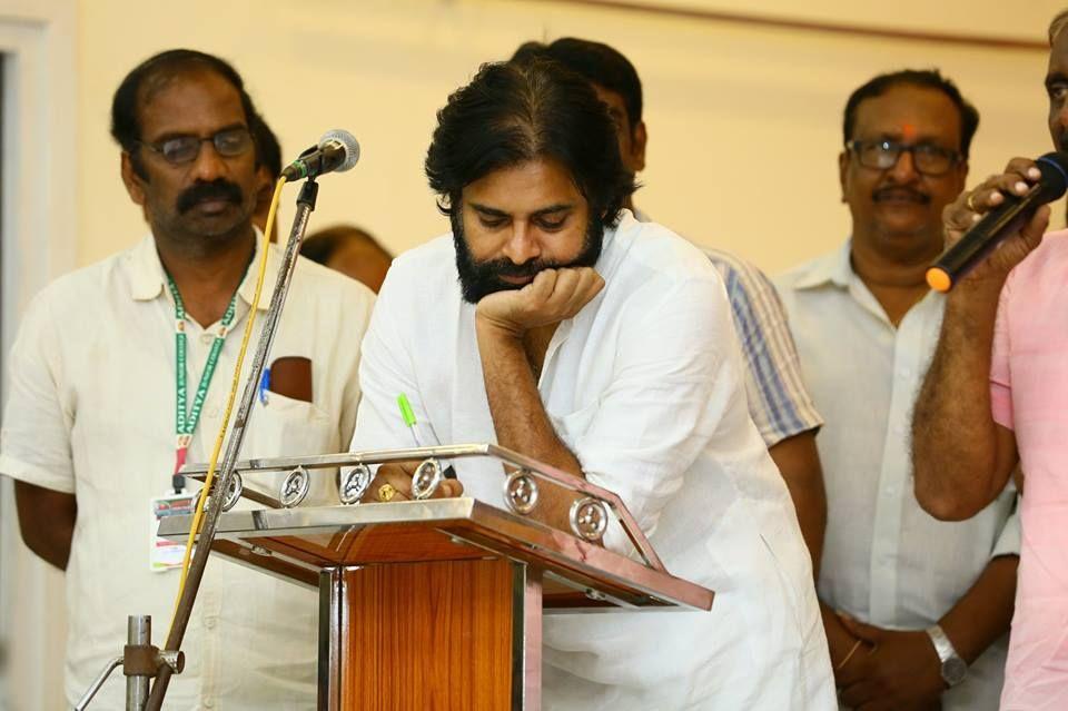 JanaSena Chief Pawan Kalyan Meeting with Lecturers & Chamber of Commerce Members