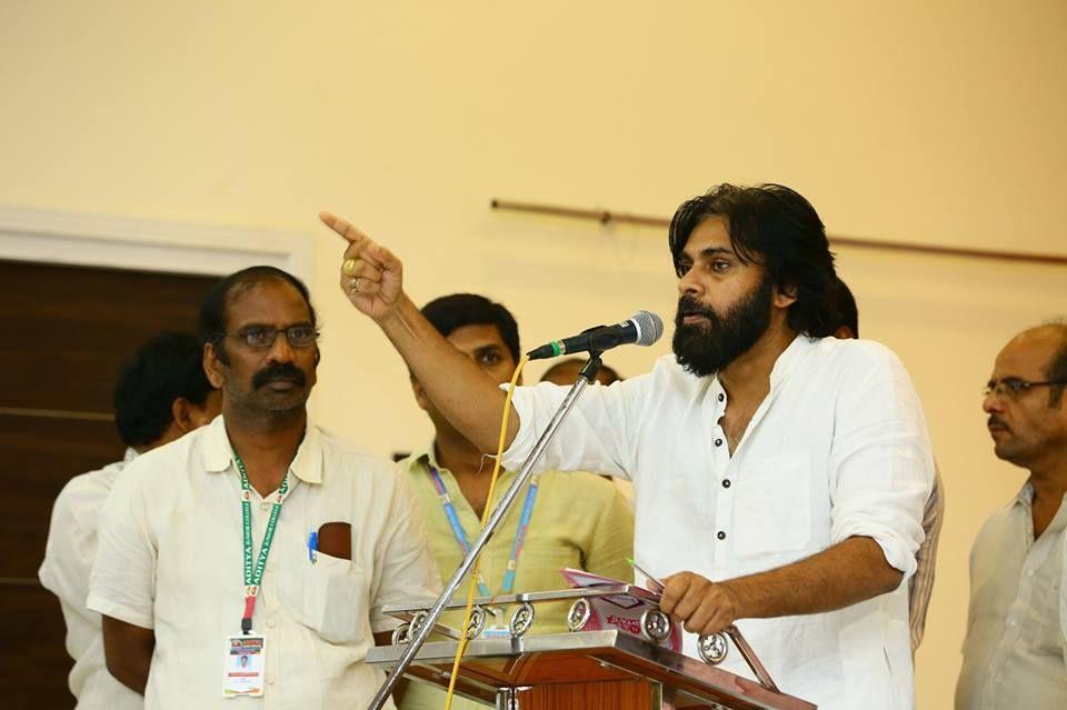 JanaSena Chief Pawan Kalyan Meeting with Lecturers & Chamber of Commerce Members