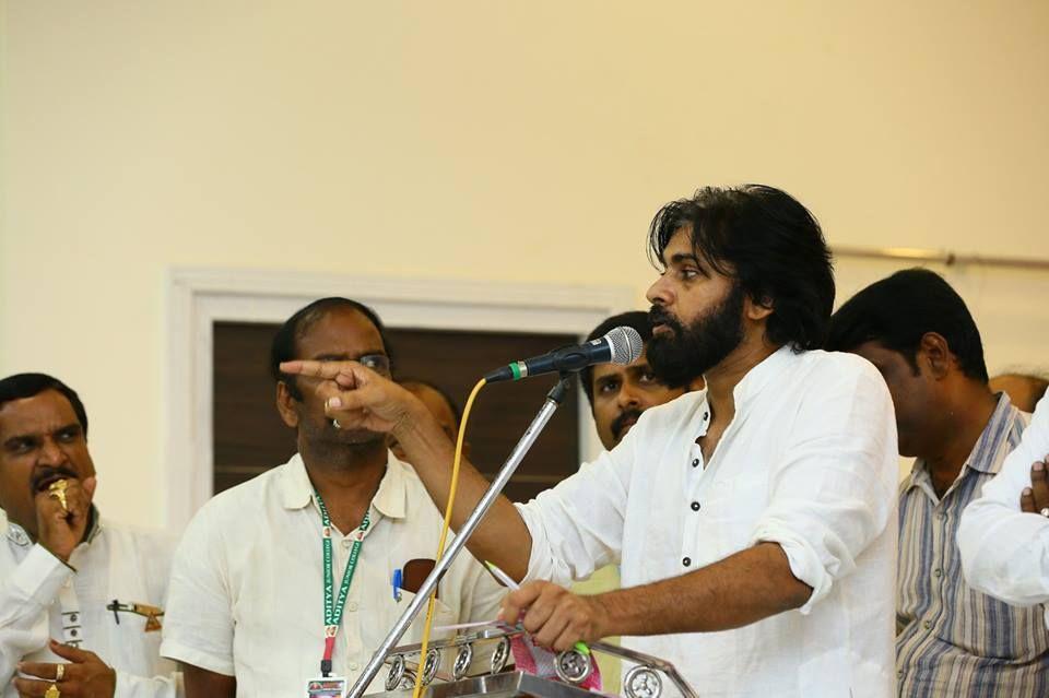 JanaSena Chief Pawan Kalyan Meeting with Lecturers & Chamber of Commerce Members