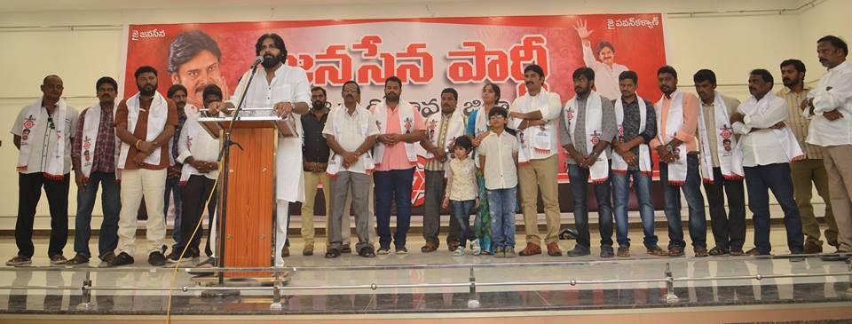 JanaSena Chief Pawan Kalyan Porata Yatra at Bhimavaram Photos