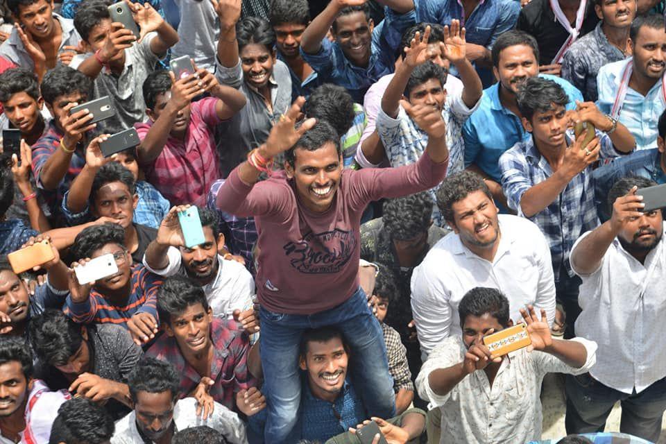 JanaSena Chief Pawan Kalyan Porata Yatra at Bhimavaram Photos