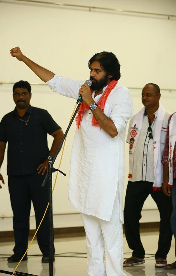 JanaSena Chief Pawan Kalyan Porata Yatra at Bhimavaram Photos