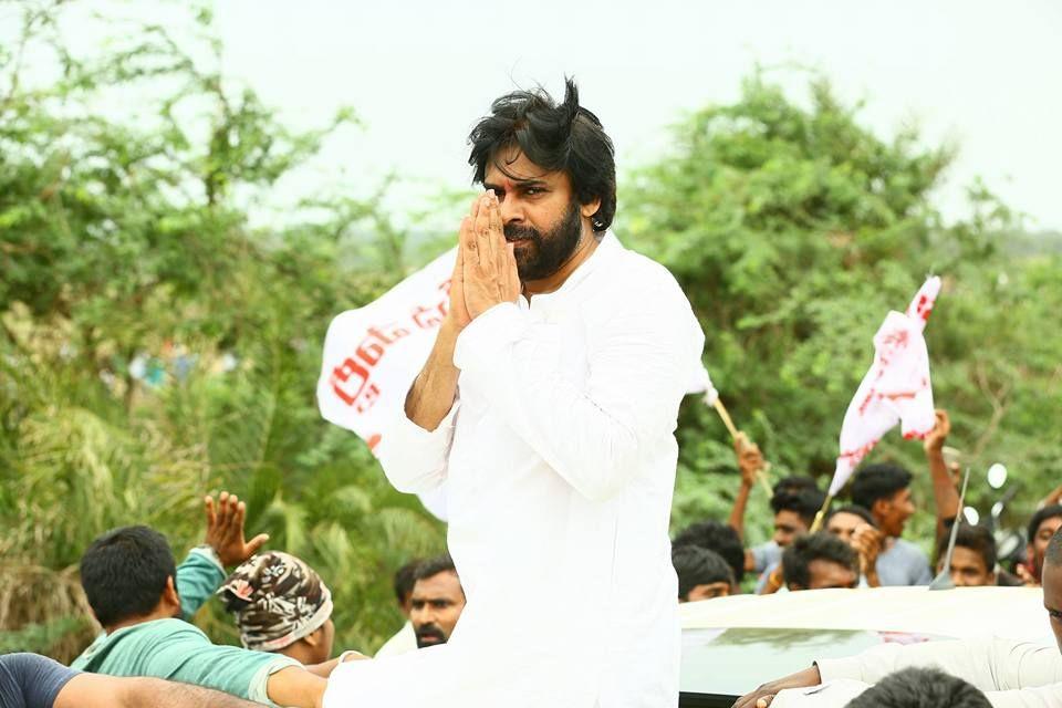 JanaSena Chief Pawan Kalyan With Sompeta Power Plant Victims