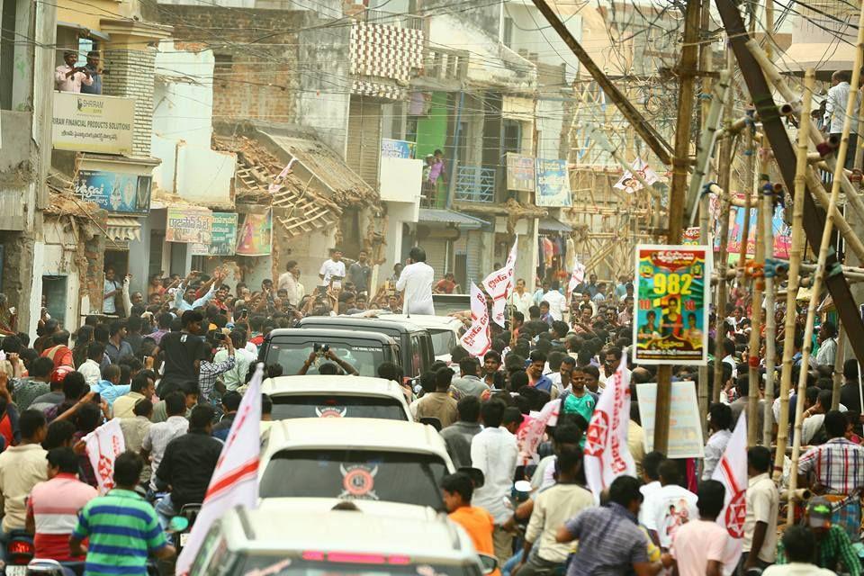 JanaSena Chief Pawan Kalyan With Sompeta Power Plant Victims