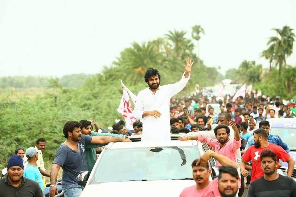 JanaSena Chief Pawan Kalyan With Sompeta Power Plant Victims