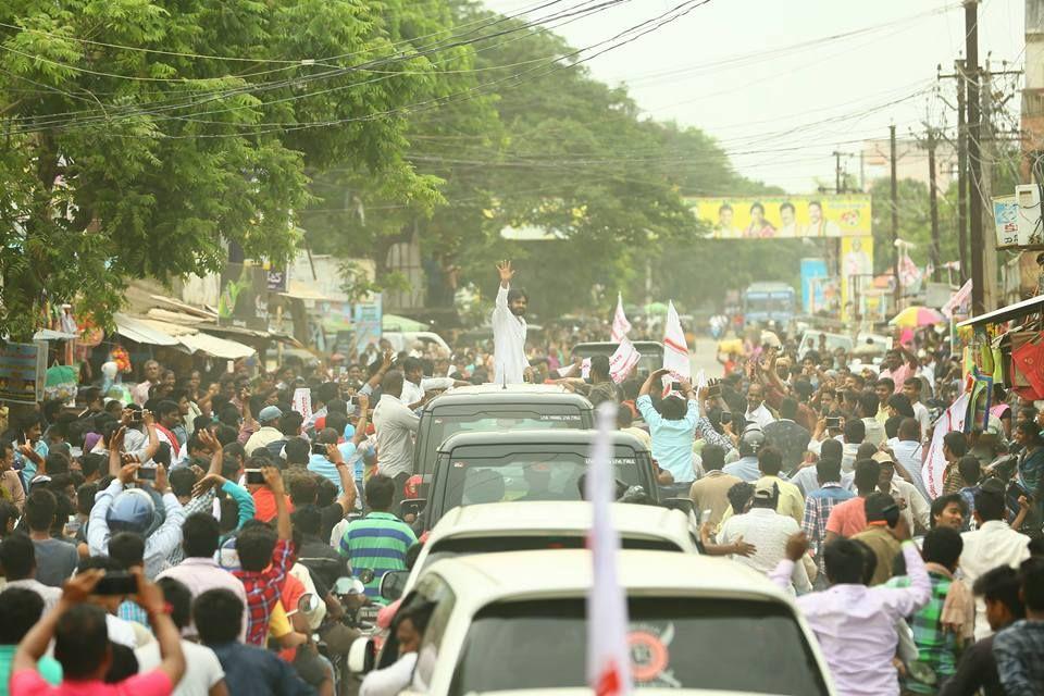 JanaSena Chief Pawan Kalyan With Sompeta Power Plant Victims