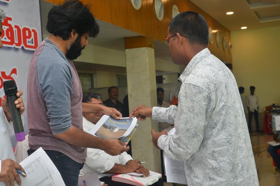 JanaSena Chief Pawan Kalyan at Andhra Pradesh Land Expatriates