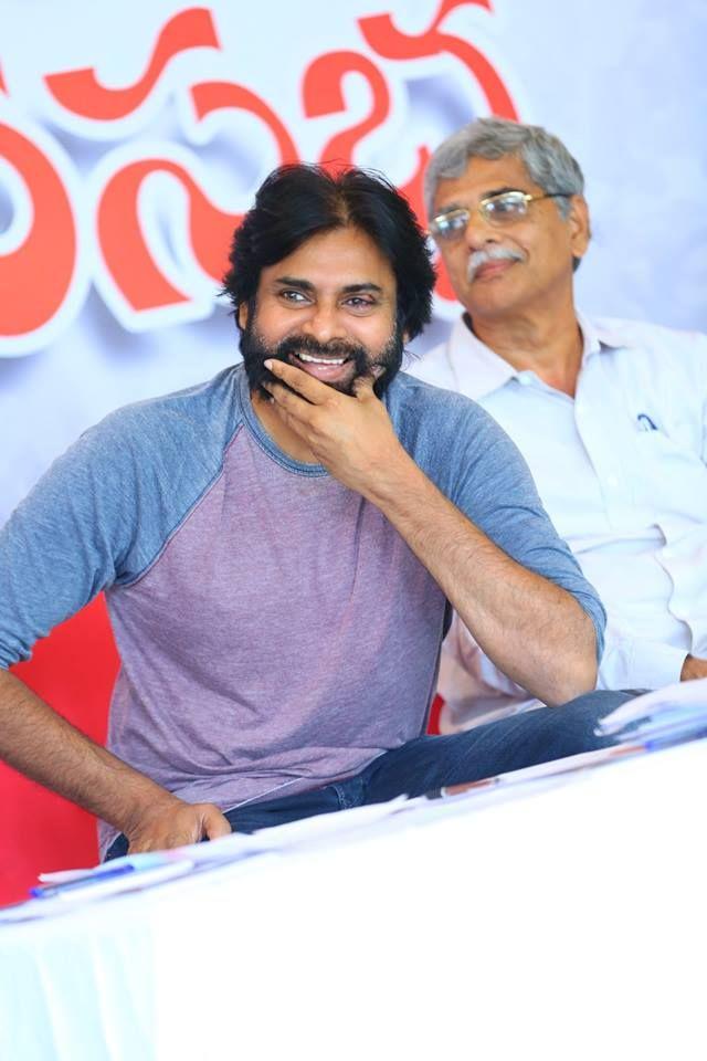 JanaSena Chief Pawan Kalyan at Andhra Pradesh Land Expatriates