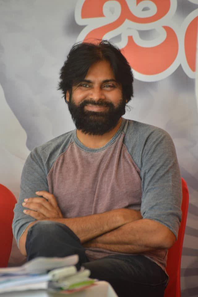 JanaSena Chief Pawan Kalyan at Andhra Pradesh Land Expatriates